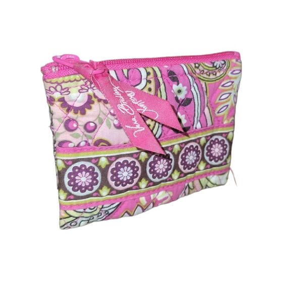 Vera Bradley Pouch Coin Pouch Wallet Pink - Picture 1 of 9